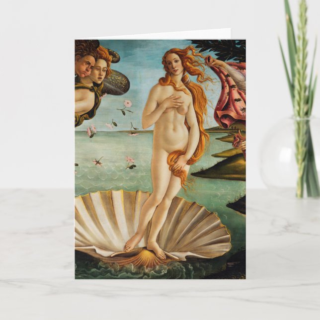 The Birth of Venus (detail), Sandro Botticelli Card (Front)