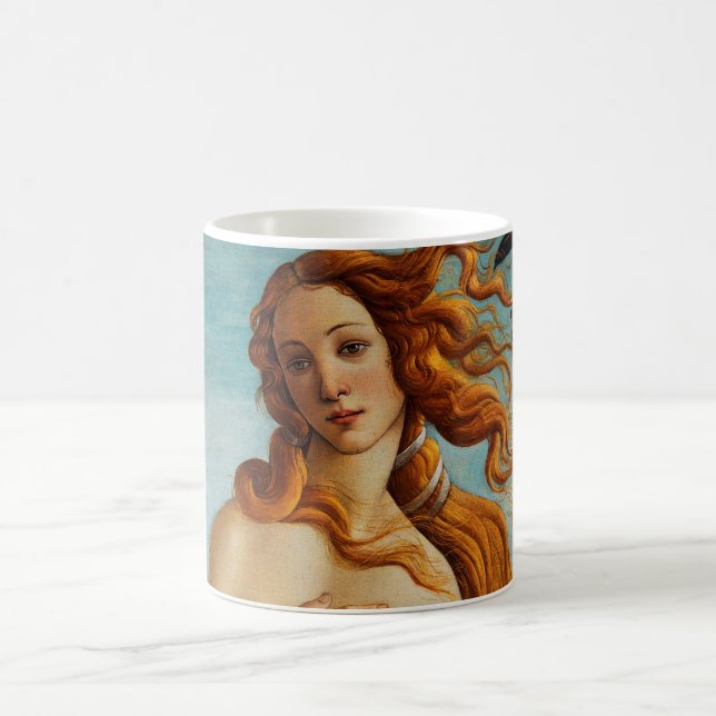 The Birth of Venus (detail), Sandro Botticelli Coffee Mug (Center)
