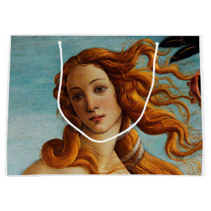 The Birth of Venus (detail), Sandro Botticelli Large Gift Bag