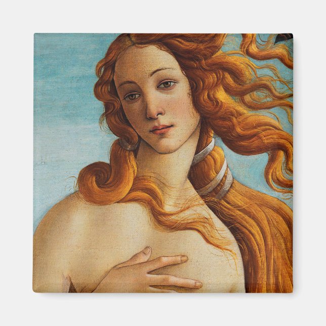 The Birth of Venus (detail), Sandro Botticelli Magnet (Front)
