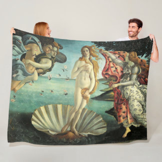 The Birth of Venus Fleece Blanket
