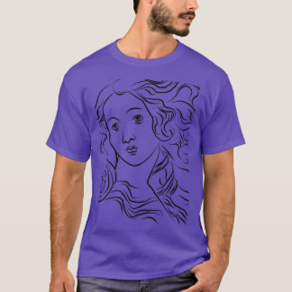 The Birth of Venus Line drawing T-Shirt