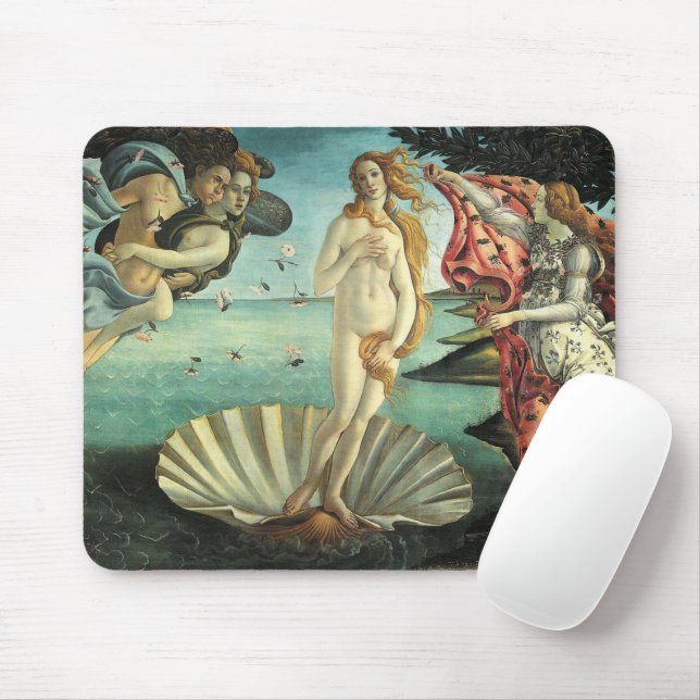 The Birth of Venus Mouse Mat (With Mouse)