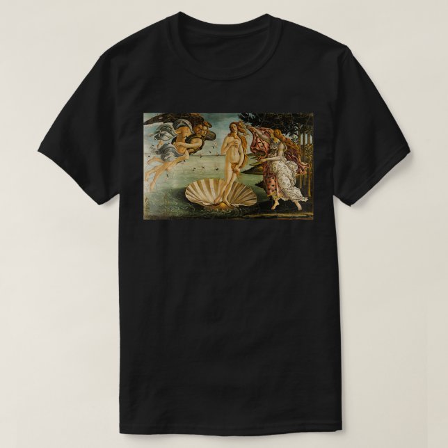 The Birth of Venus Painting Art  T-Shirt (Design Front)