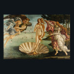 The Birth of Venus Poster<br><div class="desc">The Birth of Venus by Sandro Botticelli

 The Birth of Venus is a 1486 painting by Sandro Botticelli. Botticelli was commissioned to paint the work by the Medici family of Florence. It depicts the goddess Venus,  having emerged from the sea as a fully grown woman,  arriving at the sea-shore.</div>