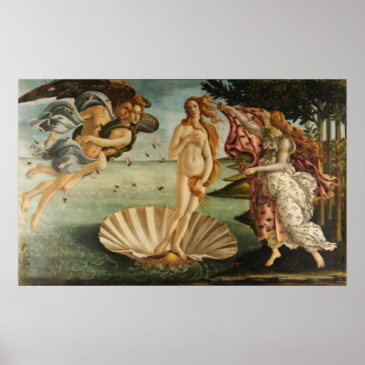 The Birth of Venus Sandro Botticelli Painting 1845 Poster