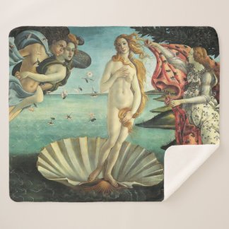 The Birth of Venus Sherpa Blanket