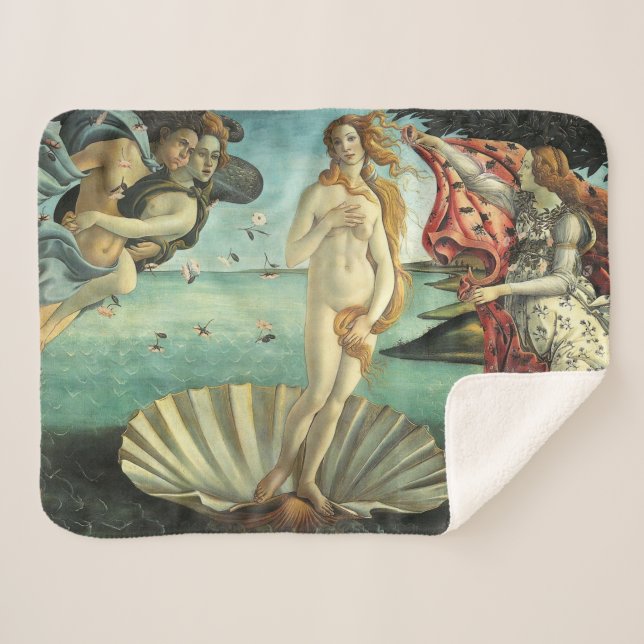 The Birth of Venus Sherpa Blanket (Front (Horizontal))