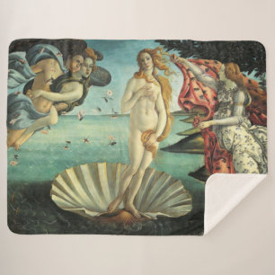 The Birth of Venus Sherpa Blanket