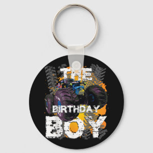 The Birthday Boy Monster Truck Matching Family Key Ring