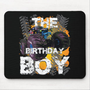 The Birthday Boy Monster Truck Matching Family Mouse Mat