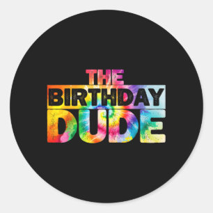 The Birthday Dude Classic Round Sticker