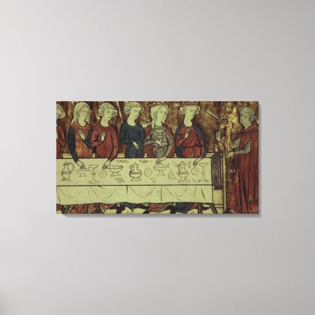 The Birthday Feast of Nubien, King of Armenia Canvas Print (Front)