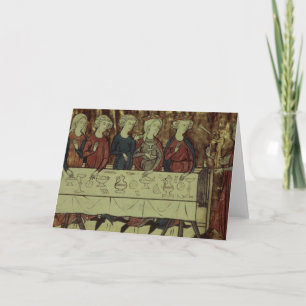 The Birthday Feast of Nubien, King of Armenia Card