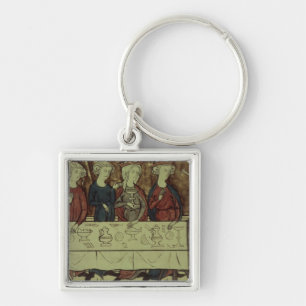 The Birthday Feast of Nubien, King of Armenia Key Ring