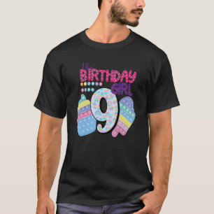 The Birthday Girl 9 Years Old Poppin' Fidget Toy T-Shirt