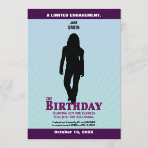 The Birthday Movie Invitation (Girl)