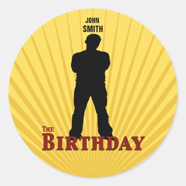 The Birthday Movie Sticker (Boy) (Front)