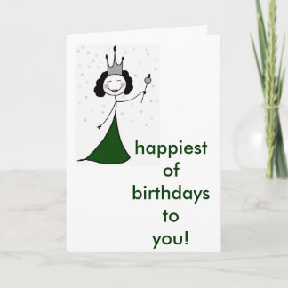 The Birthday Queen Card