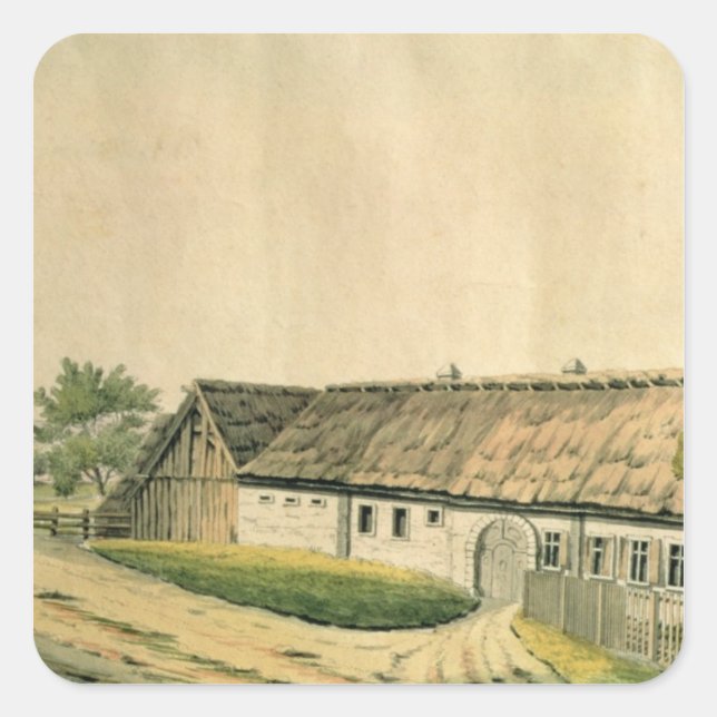 The birthplace of Franz Joseph Haydn Square Sticker (Front)