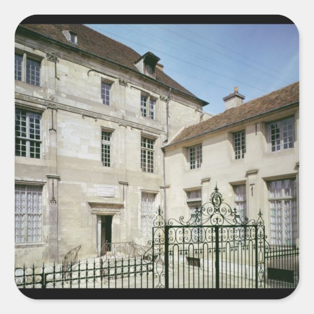 The birthplace of Jean de la Fontaine Square Sticker (Front)