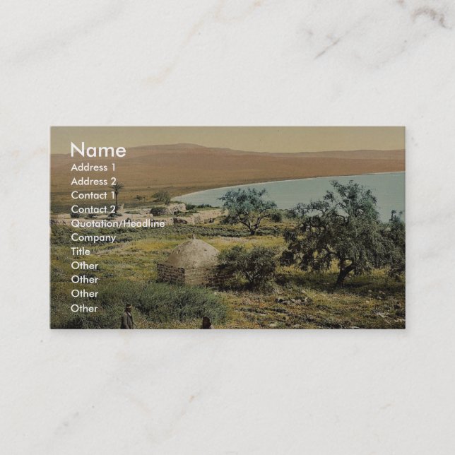 The birthplace of Mary Magdalene, Magdala, Holy La Business Card (Front)