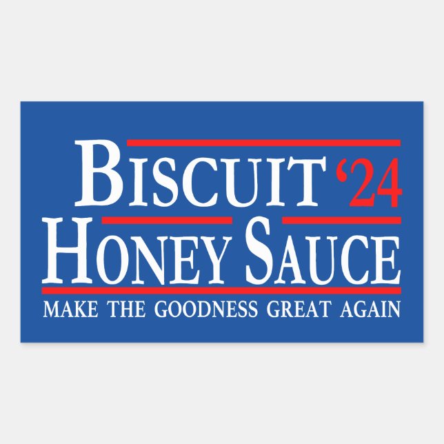 The Biscuit and Honey Sauce 2024 Candidates Rectangular Sticker (Front)