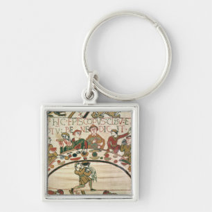 The bishop blesses the food and drink key ring