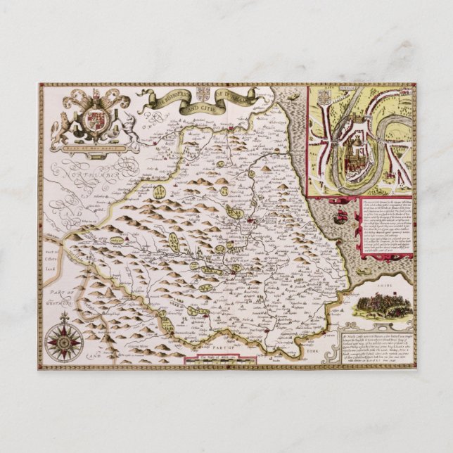 The Bishoprick and City of Durham Postcard (Front)