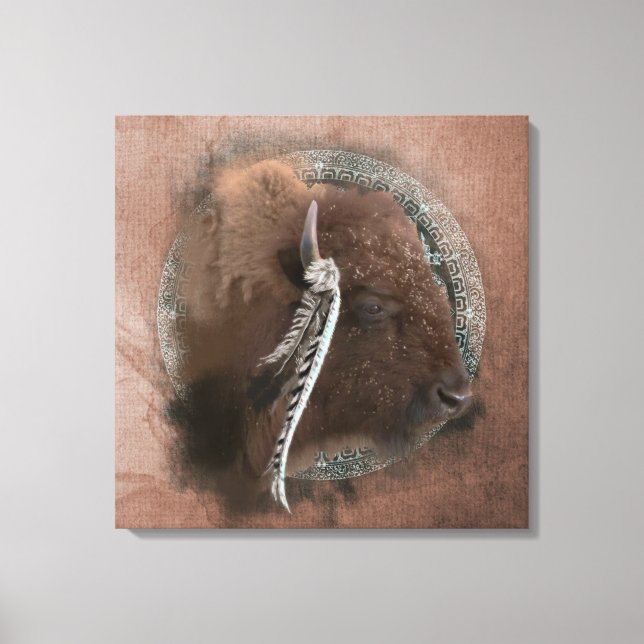 The Bison II - Wrapped Canvas (Front)