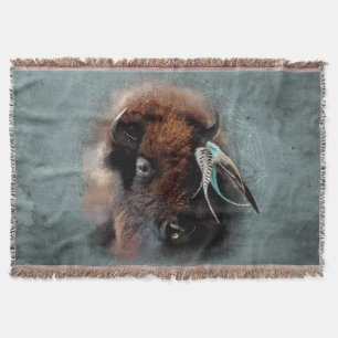 The Bison - Throw Blanket