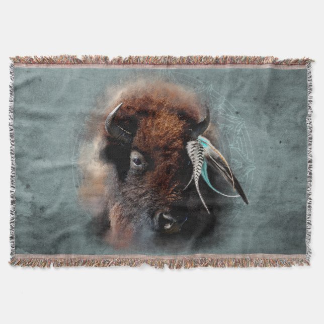 The Bison - Throw Blanket (Front)