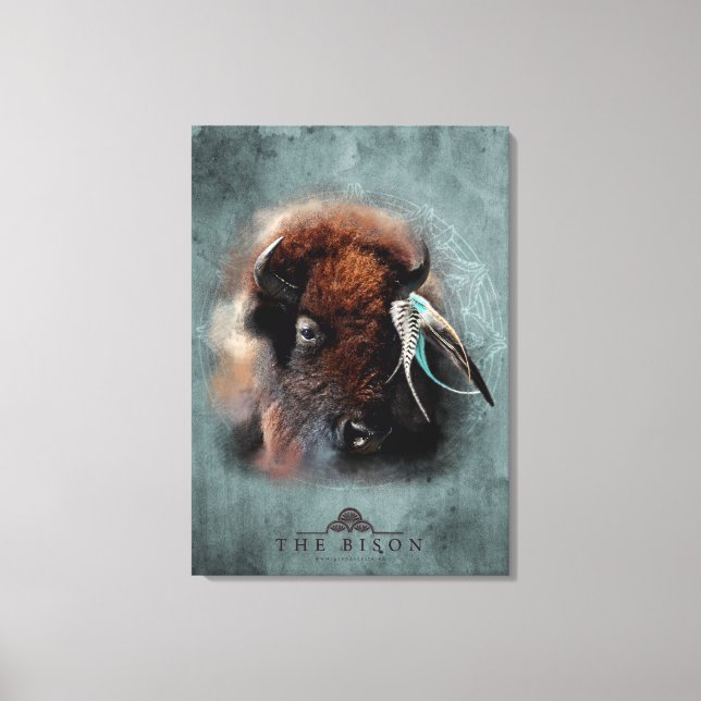 The Bison - Wrapped Canvas (Front)