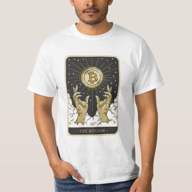 The Bitcoin Tarot Card T-Shirt (Front)