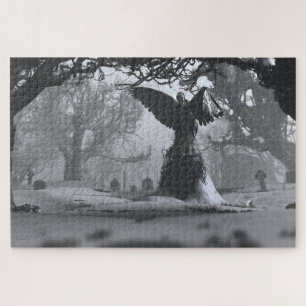 The Black Angel (Winter) Jigsaw Puzzle