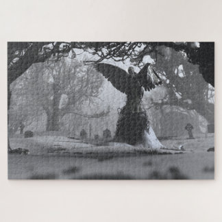 The Black Angel (Winter) Jigsaw Puzzle