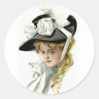 The Black Bonnet Classic Round Sticker