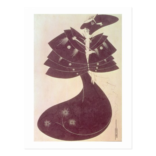 The Black Cape, illustration for the English editi Postcard
