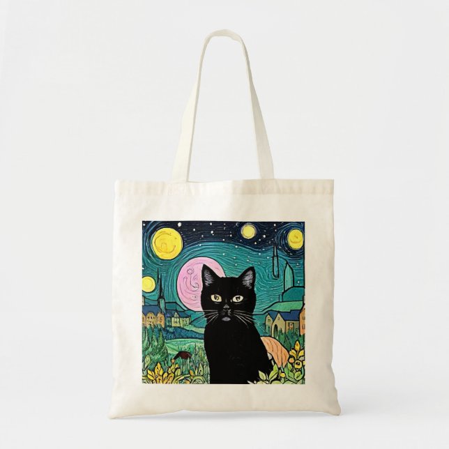 The Black Cat 2 Tote Bag (Front)