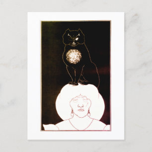 The Black Cat, Aubrey Beardsley Postcard