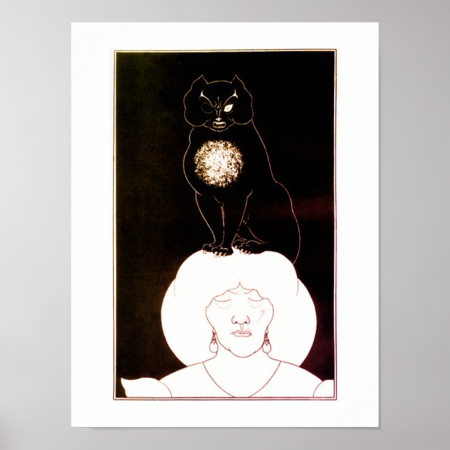 The Black Cat, Aubrey Beardsley Poster (Front)