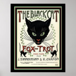"The Black Cat Fox Trot" 16 x 20 Print