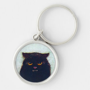 The Black Cat Key Ring
