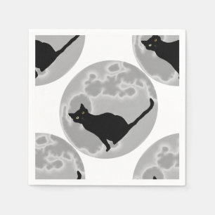 The black cat napkin