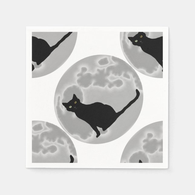 The black cat napkin (Front)