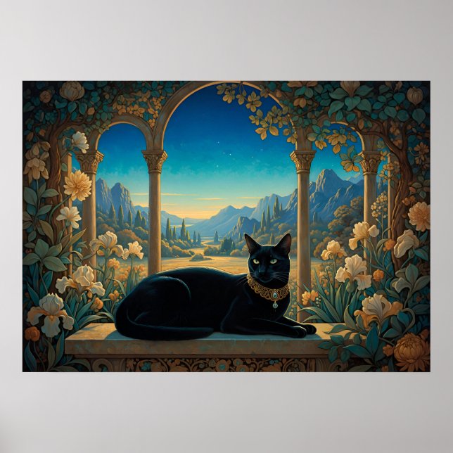 The Black Cat of the Golden Loggia Poster (Front)