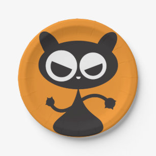 The Black Cat Paper Plates