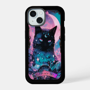 The Black Cat Tarot Card Witchy Vibes iPhone case