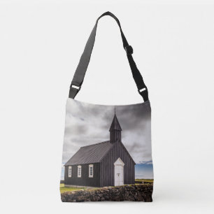 The Black Church Of Budir, Iceland Crossbody Bag