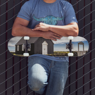 The Black Church Of Budir, Iceland Skateboard